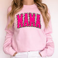 Mama Pink Leopard Print Retro Varsity Mother39s Day Sweatshirt Crew Neck Sweater Mom Gift Sweater Crew Neck Mom Gift Sweatshirt – Aesthetic Look · High-Quality Print