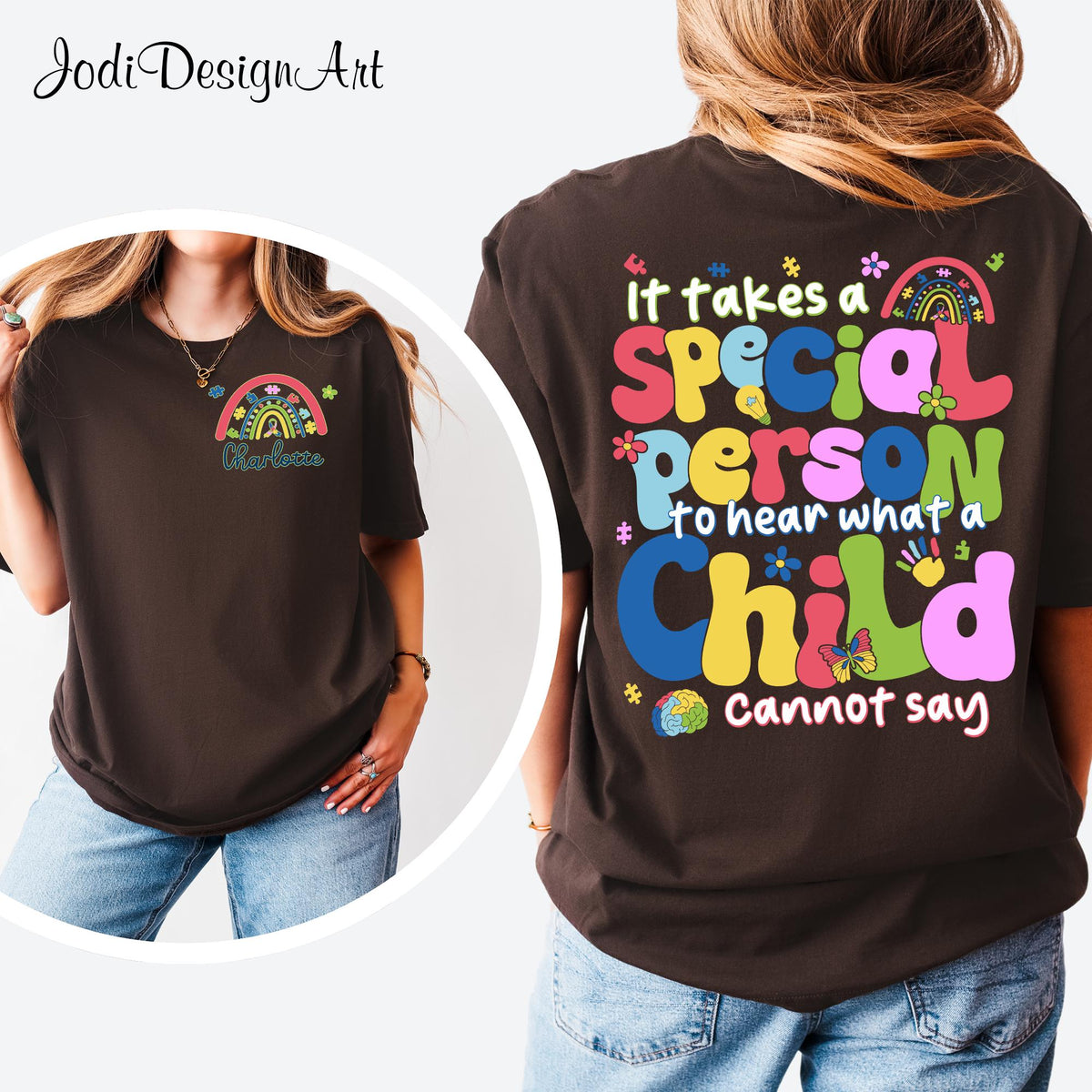 Personalized It Takes a Special Person To Hear What a Child Cannot Say Shirt Autism Awareness Behavior Analyst Sweatshirt Autism Shirt Sweatshirt – Feel-Good Design · High-Quality Print