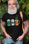Men39s Funny St Patrick39s Day T shirt beer Irish flag clover creative flag tee shirt Graphic Tee – Fan Favorite · Trending Graphic Apparel