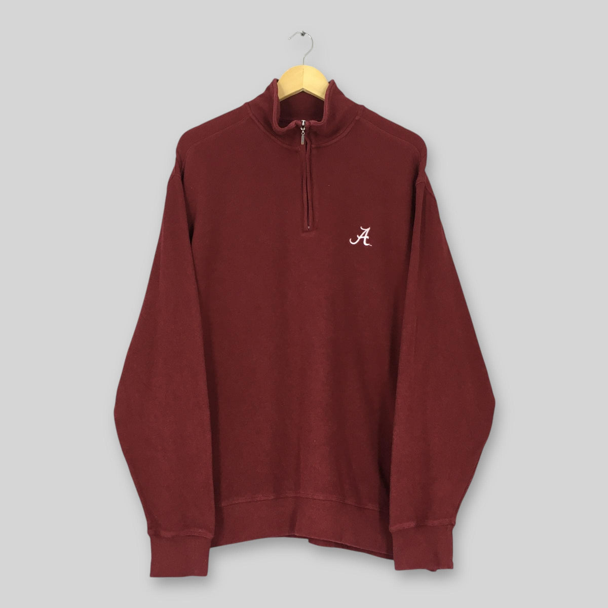 Vintage Alabama Crimson Tide NCAA Half Zipper Sweater XLarge Alabama Crimson Tide Embroidered Pullover University of Alabama Jumper Size XL Graphic Tee – Warm & Stylish · Must-Have Style