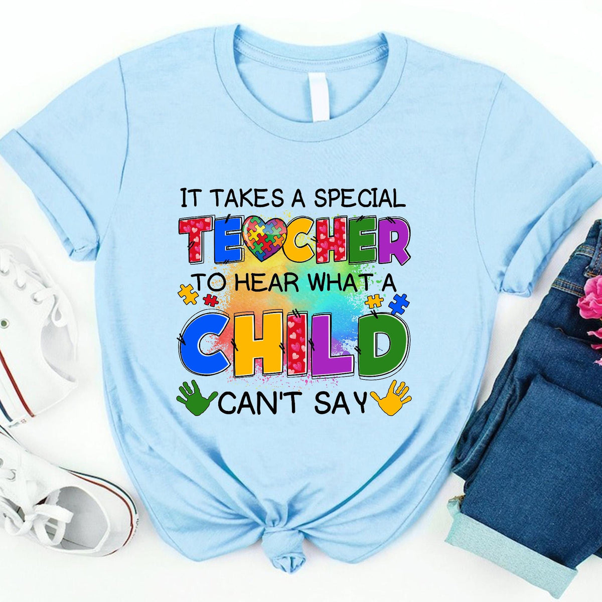 Autism Awareness Teacher T Shirt Custom Autism Puzzle Shirt Teaching Autism Awareness Support Gift Gift For Autism Teacher Graphic Tee – Cozy Vibes · Must-Have Style