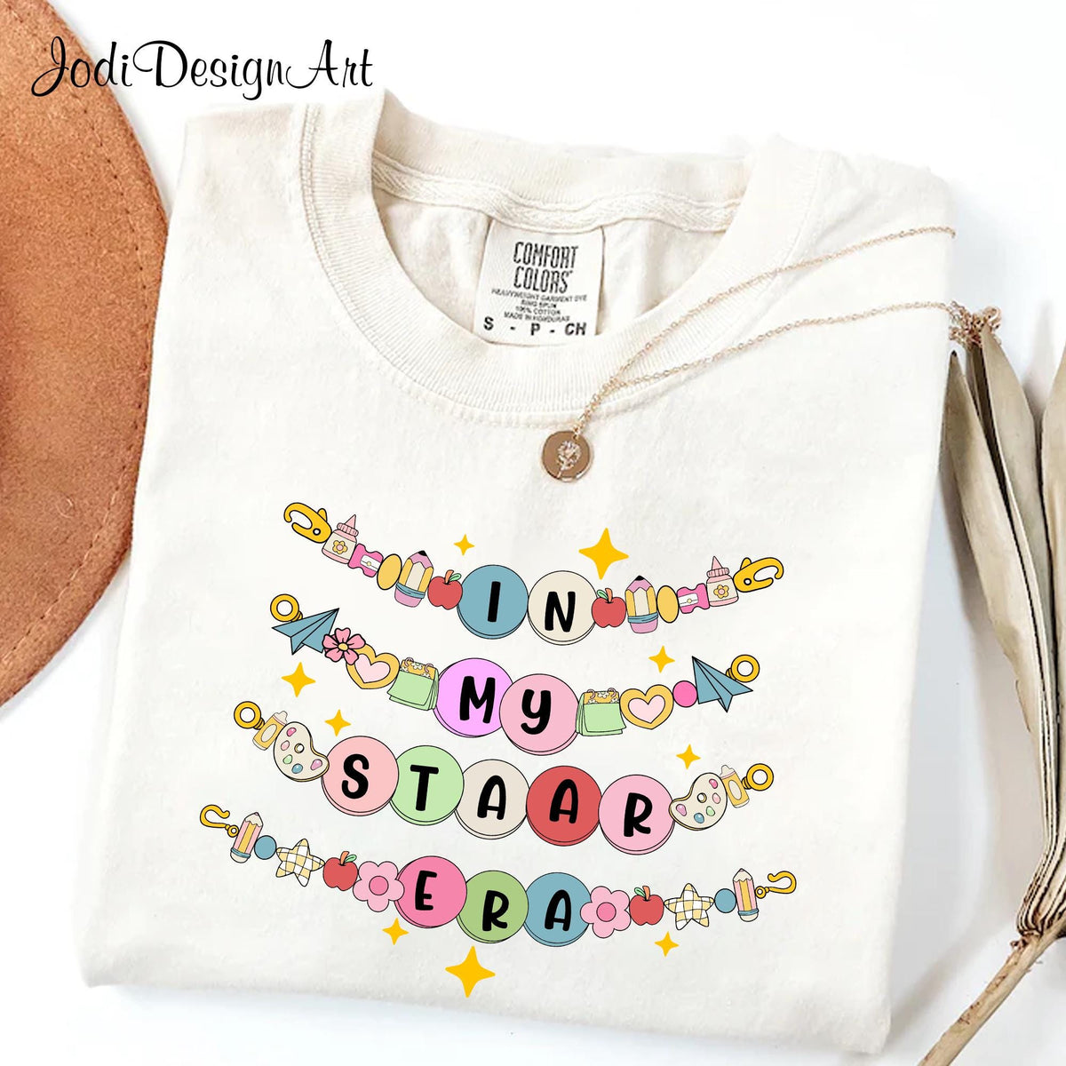 In My Staar Era Test Day Bracelet Shirt Friendship Bead Bracelet Teacher Testing Test Day Shirt Testing Team Shirt Staar Day Graphic Tee – Bold Style · High-Quality Print