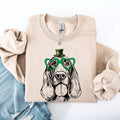 Basset Hound Adorable Dog St Patrick39s Day Lucky Irish Sweatshirt Crewneck Crew Neck Sweater Sweatshirt – Soft Feel · High-Quality Print