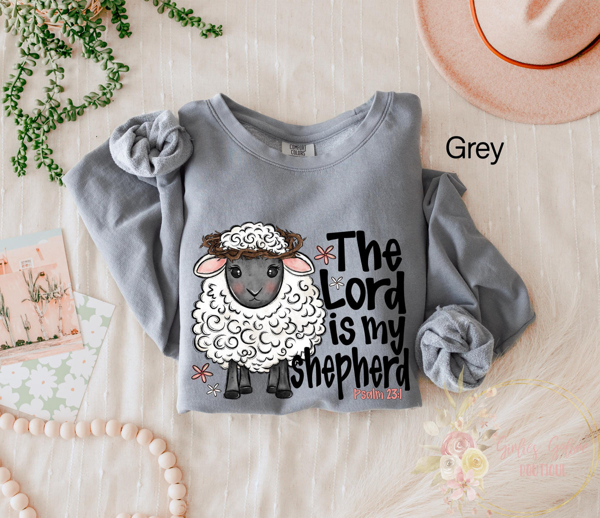 The Lord is My Shepherd Sweatshirt Psalm 231 Bible Verse Christian Apparel Sheep Religious Sweatshirt Gift For Christian Sweatshirt – Fan Favorite · Trending Graphic Apparel