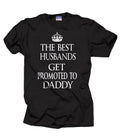 The best Husbands Get Promoted To Daddy Dad Maternity T shirt Funny Keep Calm T shirt Gift Christmas Graphic Tee – Bold Style · Great Gift For Fans