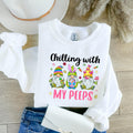 Easter Bunny Shirt Chilling with my peeps Easter Shirt Cute Easter Gift Womens Peeps Shirt Happy Easter Bunny Shirt Cute Bunny Shirt Graphic Tee – Easygoing Wear · Trending Graphic Apparel