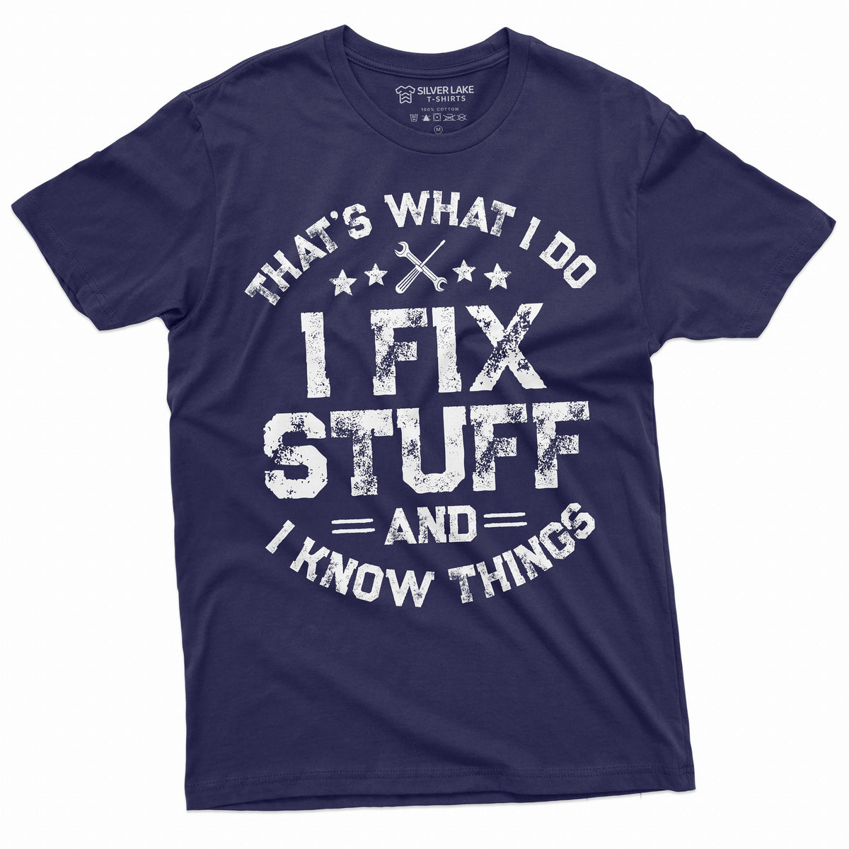 Men39s Funny I fix Stuff T shirt Gift for Dad Husband Grandpa Mechanic Engineer Garage Tee Shirt birthday Gift for Men Graphic Tee – Easygoing Wear · Trending Graphic Apparel