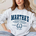 Marthas Vineyard Crewneck Sweatshirt Preppy Varsity Pullover Jumper Island Souvenir Coastal Beach Town Gateway New England Travel Shirt Sweatshirt – Aesthetic Look · Trending Graphic Apparel