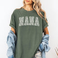 Nana Faux Lace Coquette Varsity Mother39s Day Tshirt Comfort Colors Tee Graphic Tee – Premium Graphic · High-Quality Print