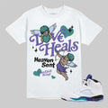 Streetwear Graphic Tee Grape 5s Unisex Graphic Tshirt DopeSkill Shirt To Match Sneaker Hip Hop Tee New Love Heals Graphic Graphic Tee – Soft Feel · Great Gift For Fans
