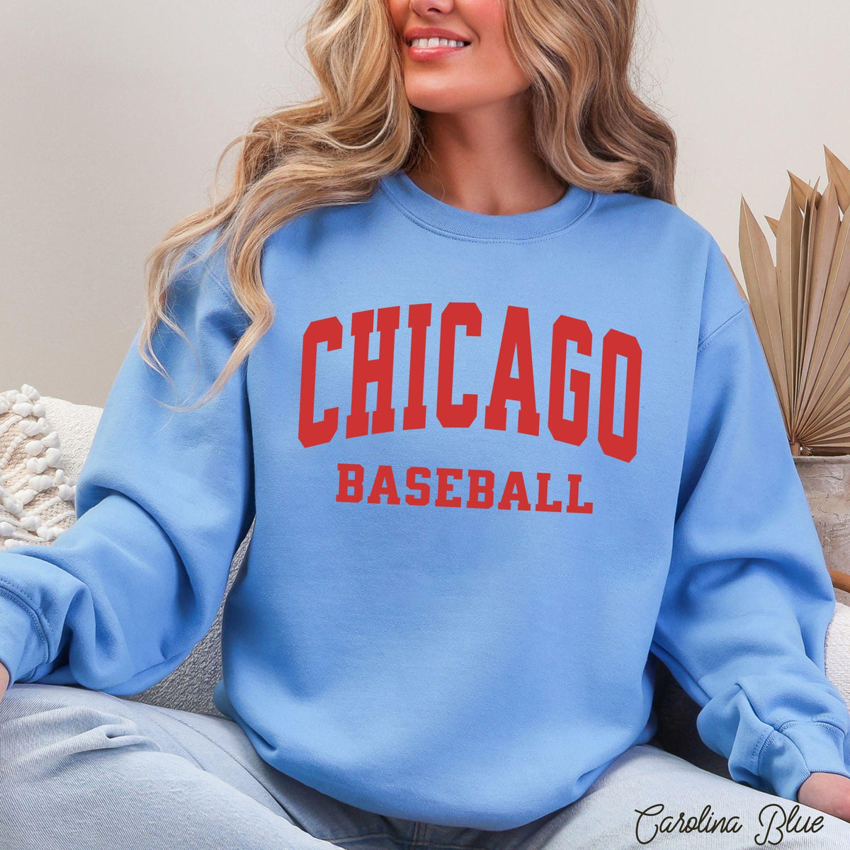 Chicago Baseball Sweatshirt Cub Baseball Crewneck Chicago Game Day Sweater Varsity Style Cub Sweatshirt Chicago Sweater Cub Fan Gift Sweatshirt – Bold Style · Great Gift For Fans