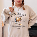 Kentucky Sweatshirt Bluegrass State Crewneck Lexington KY Pullover Jumper Horse Lover Gift Horseback Riding Pullover Ranch Life Shirt Sweatshirt – Fan Favorite · Perfect For Daily Wear