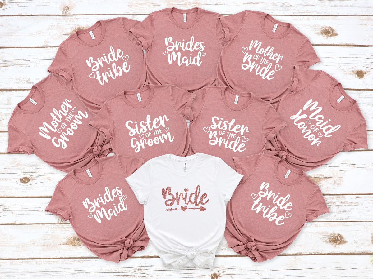 Personalized Bachelorette Party Shirts Custom Hens Party Group T Shirts Matching Bridesmaids Tees Bachelorette Weekend Bridal Party Tops Graphic Tee – Soft Feel · High-Quality Print