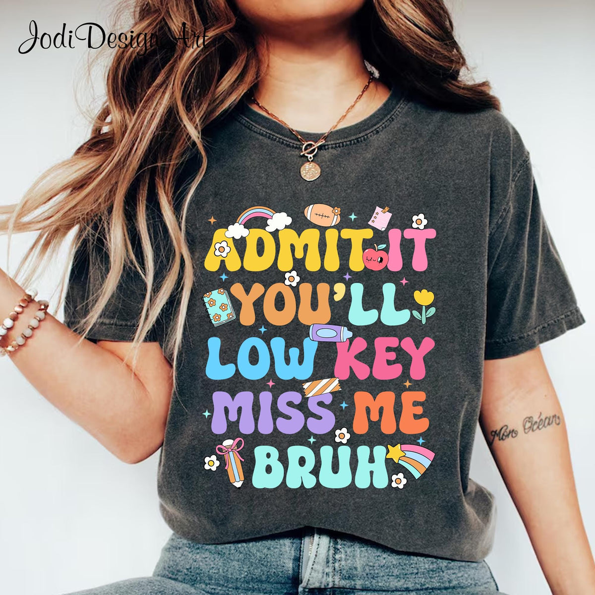 Admit It You39ll Low Key Miss Me Bruh Shirt Last Day of School Shirt Teacher Shirt Teacher ShirtSchool39s Out For Summer Summer Tee Graphic Tee – Easygoing Wear · Perfect For Daily Wear