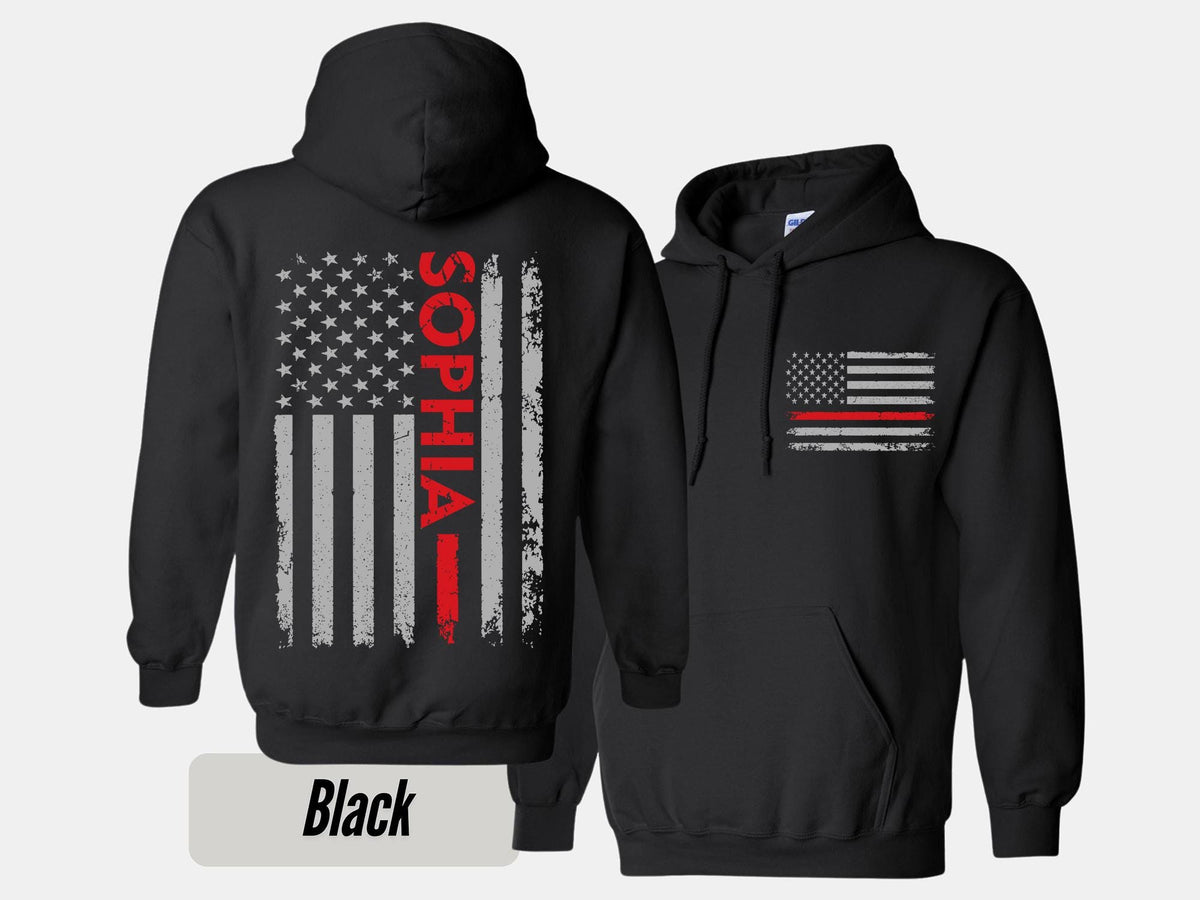 Custom Name Firefighter Sweatshirt firefighter heavyweight hoodie Firefighter Hoodie Fire Department Tshirt Personalized Firefighter Hoodie – Soft Feel · High-Quality Print