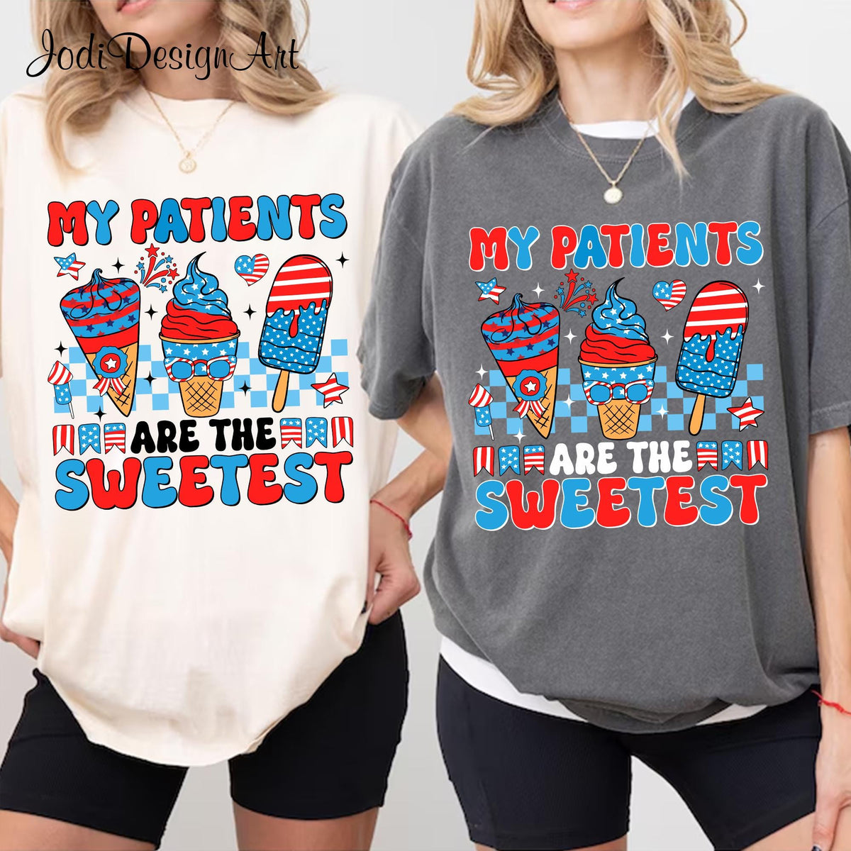4th Of July Nurse Shirt My Patients Are The Sweetest Shirt Memorial Day Patriotic Sweatshirt American Nurse Sweater Nurse Gift Sweatshirt – Easygoing Wear · Trending Graphic Apparel