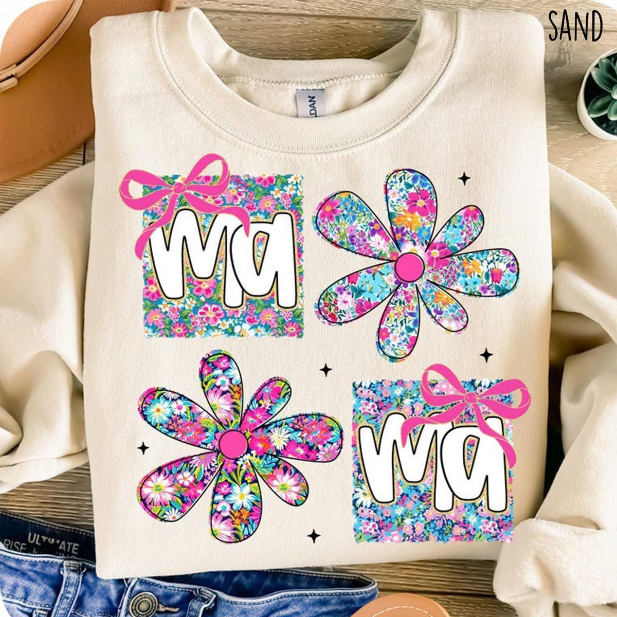 Coquette Bow Mama T Shirt Floral Mom Tshirt Spring Mama Sweatshirt Springtime Mom Tee Mothers Day Gift New Mom GiftGift For Mother Day Sweatshirt – Bold Style · Trending Graphic Apparel