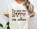 Disney Drinking Shirt Im Here for the Drinks Tee Epcot Food and Wine Shirt Retro Disney World Tee Magic Kingdom Shirt Graphic Tee – Warm & Stylish · Trending Graphic Apparel