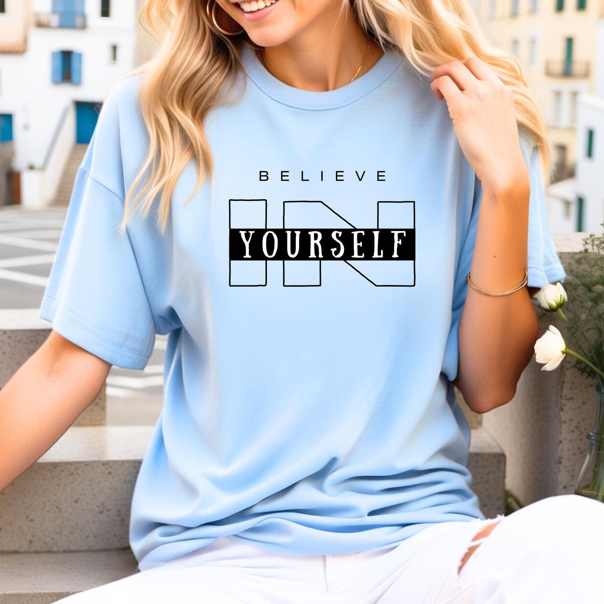 Believe in Yourself Shirt Inspirational Motivational Graphic Tee gift for him gift for her Graphic Tee – Aesthetic Look · Top Pick For Any Outfit