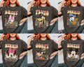 Retro Disney Character Shirt Vintage Family Matching Tee Bundle Mickey Minnie Donald Daisy Goofy Pluto Vacation Park Outfit Idea Graphic Tee – Soft Feel · Great Gift For Fans