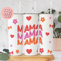 Mother39s Day Gift Custom Mama Tumblers Personalized Insulated Drinkware Colorful Heart and Flower Design Unique Mom PresentTU 286 Graphic Tee – Premium Graphic · Must-Have Style