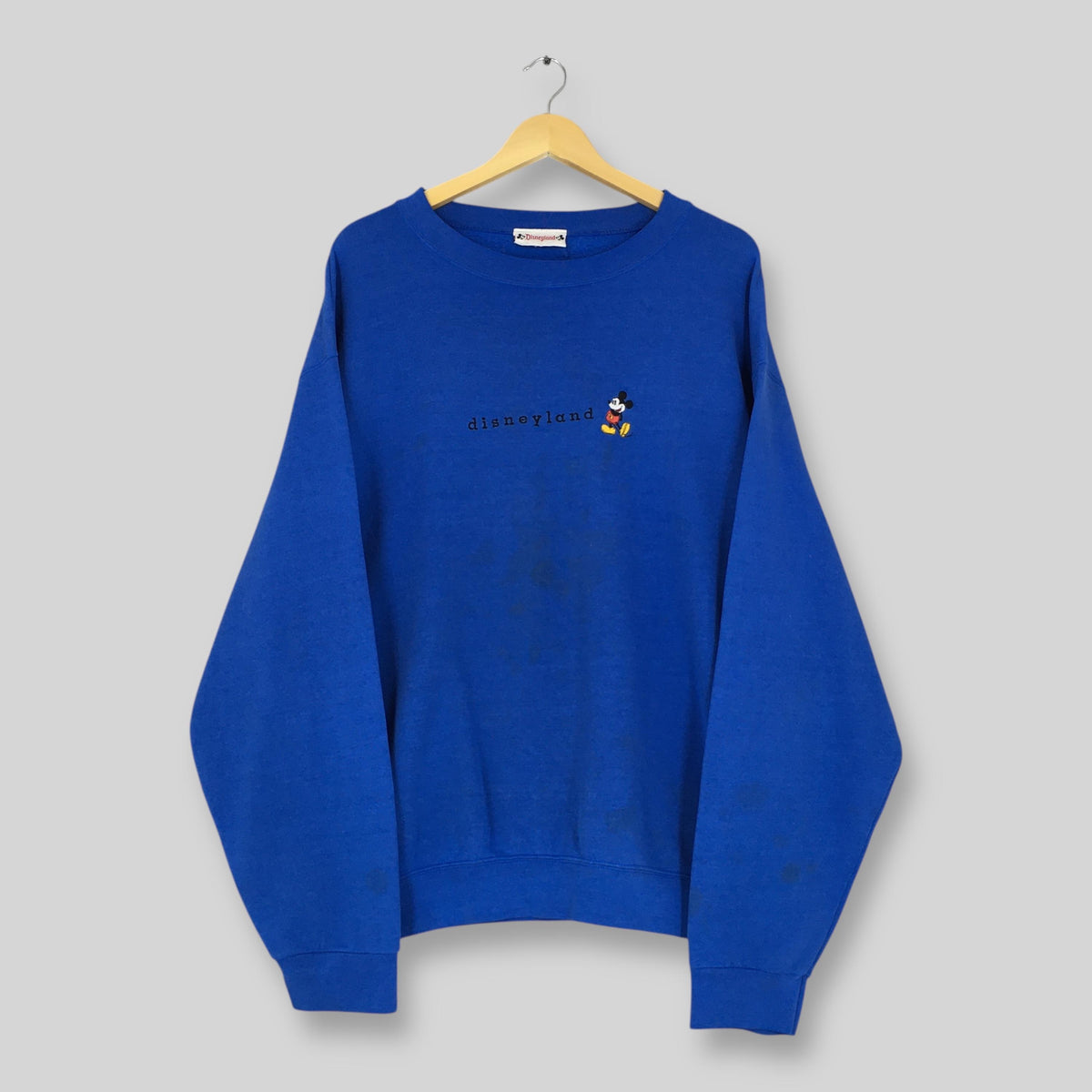 Vintage Mickey Mouse Disneyland Sweatshirt XLarge Mickey Mouse Disneyland Embroidered Crewneck Mickey Mouse Cartoon Blue Sweater Size XL Sweatshirt – Easygoing Wear · Trending Graphic Apparel