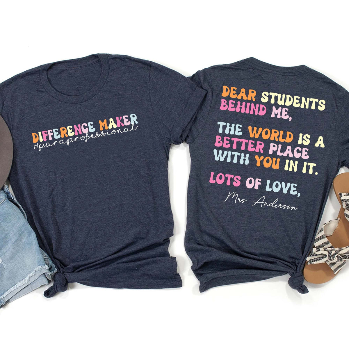 Paraprofessional Shirt Difference Maker Teacher Aide Gift For Para Para Life Para Teacher T Shirt Paraprofessional Tee Para Gifts Graphic Tee – Warm & Stylish · Top Pick For Any Outfit