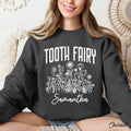 Cozy Tooth Fairy Pullover Custom Dental Gift for Her Whimsical Crewneck Sweater Dental Babe Crewneck Jumper Personalized Name Gift Graphic Tee – Fan Favorite · High-Quality Print