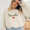 Toronto Sweater Canadian Crewneck Pullover Jumper Maple Leaf Shirt Toronto Ontario Gift Minimalist Sweatshirt Great White North Trip Sweatshirt – Soft Feel · Perfect For Daily Wear