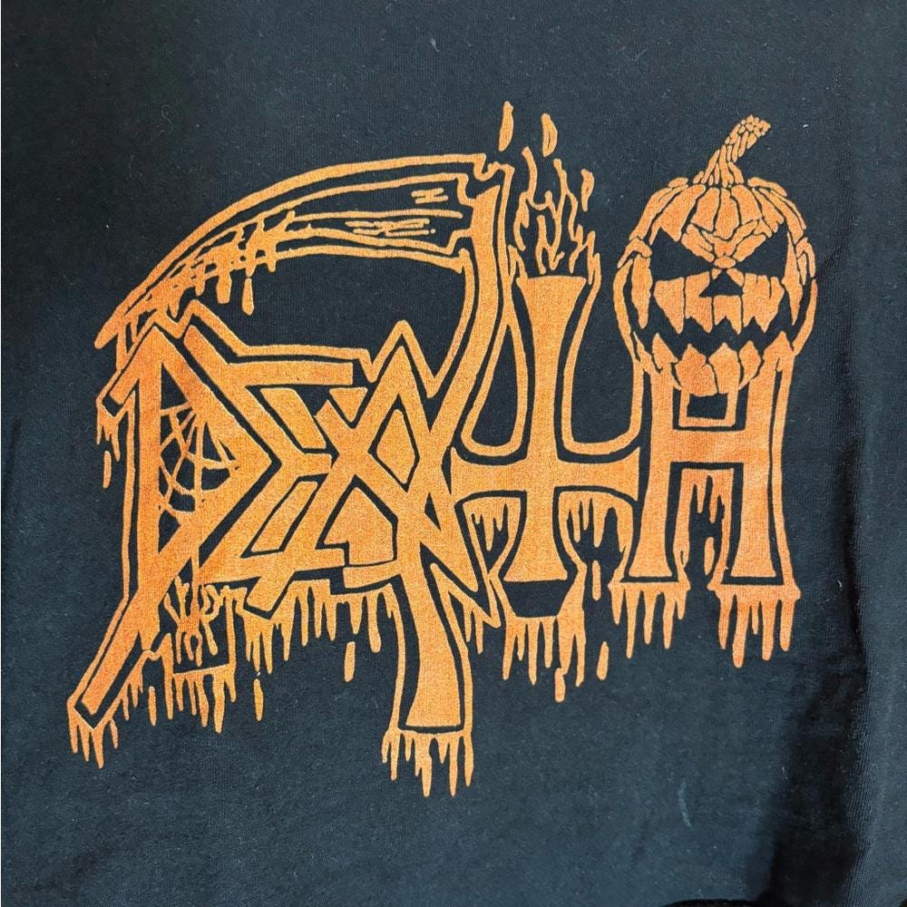 Death small black graphic vintage preowned crop top tshirt Graphic Tee – Fan Favorite · Perfect For Daily Wear