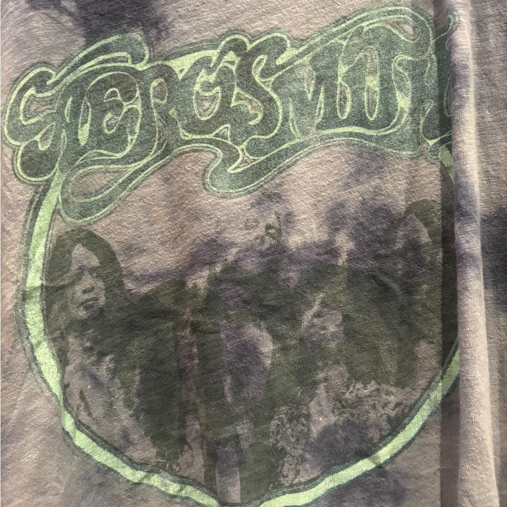 Aerosmith small blue tie dye graphic vintage preowned tshirt Graphic Tee – Aesthetic Look · Great Gift For Fans