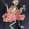 Social distortion small black graphic vintage T shirt A3 Graphic Tee – Aesthetic Look · Perfect For Daily Wear
