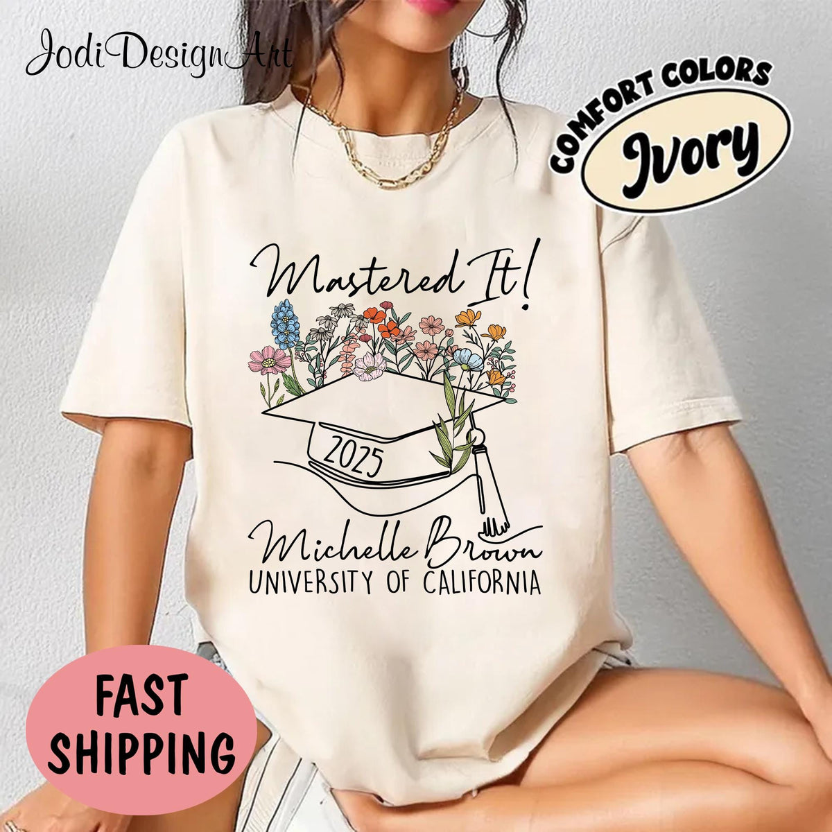 Personalized Graduation Mastered It 2025 Shirt Group Grad Tees Graduation Squad Tee Senior 2025 Graduate 2025 ShirtCustom Graduate Gift Graphic Tee – Bold Style · High-Quality Print
