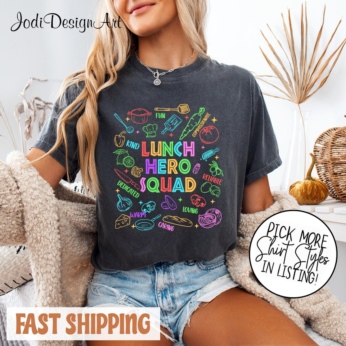 School Lunch Hero Squad Shirt Cafeteria Squad Workers Shirt Funny Cafeteria Workers Cafeteria Lunch Lady Lunch Lady Gift Graphic Tee – Premium Graphic · Great Gift For Fans