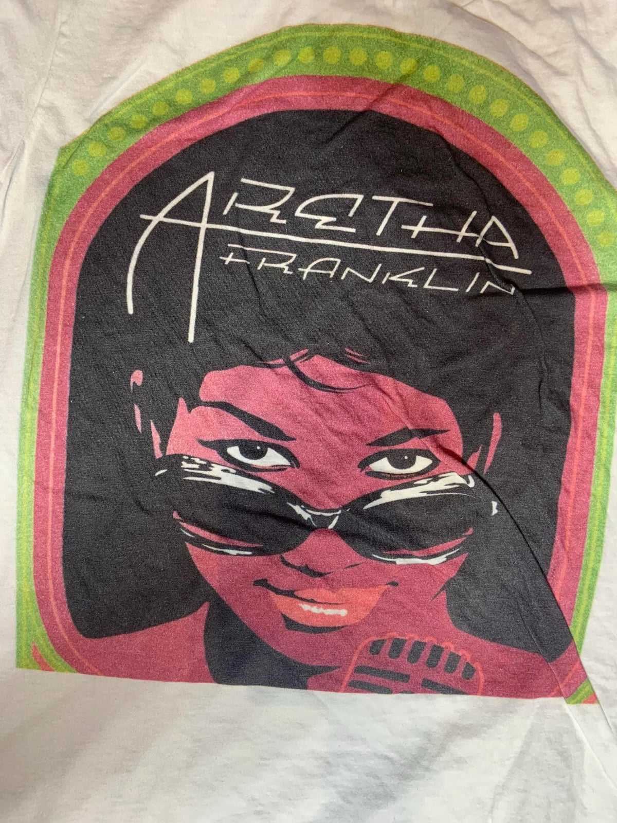 Aretha Franklin Small PreOwned T Shirt Graphic Tee – Bold Style · Top Pick For Any Outfit