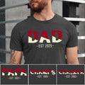 Dad Est Papa Est Shirt Personalized New Dad T Shirt Custom Est Year Shirt for Dad and Grandpa Fathers Day Gift First Time Dad Tee Graphic Tee – Soft Feel · Must-Have Style