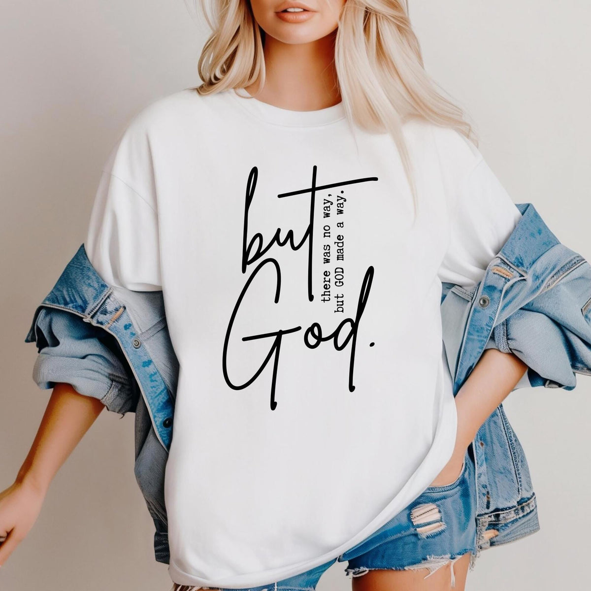 But GodShirt Christian Tee Gifts For Women Christian Apparel Christian Clothing Christian Shirts For Women Faith Based Gifts For Her Graphic Tee – Aesthetic Look · Must-Have Style