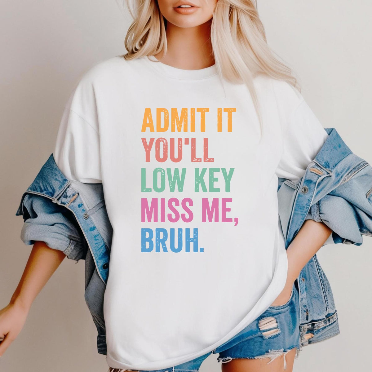 Admit It You39ll Low Key Miss Me ShirtFunny Teacher Shirt End Of School Shirt Teacher Summer Tee Funny Graphic Tee – Cozy Vibes · Trending Graphic Apparel