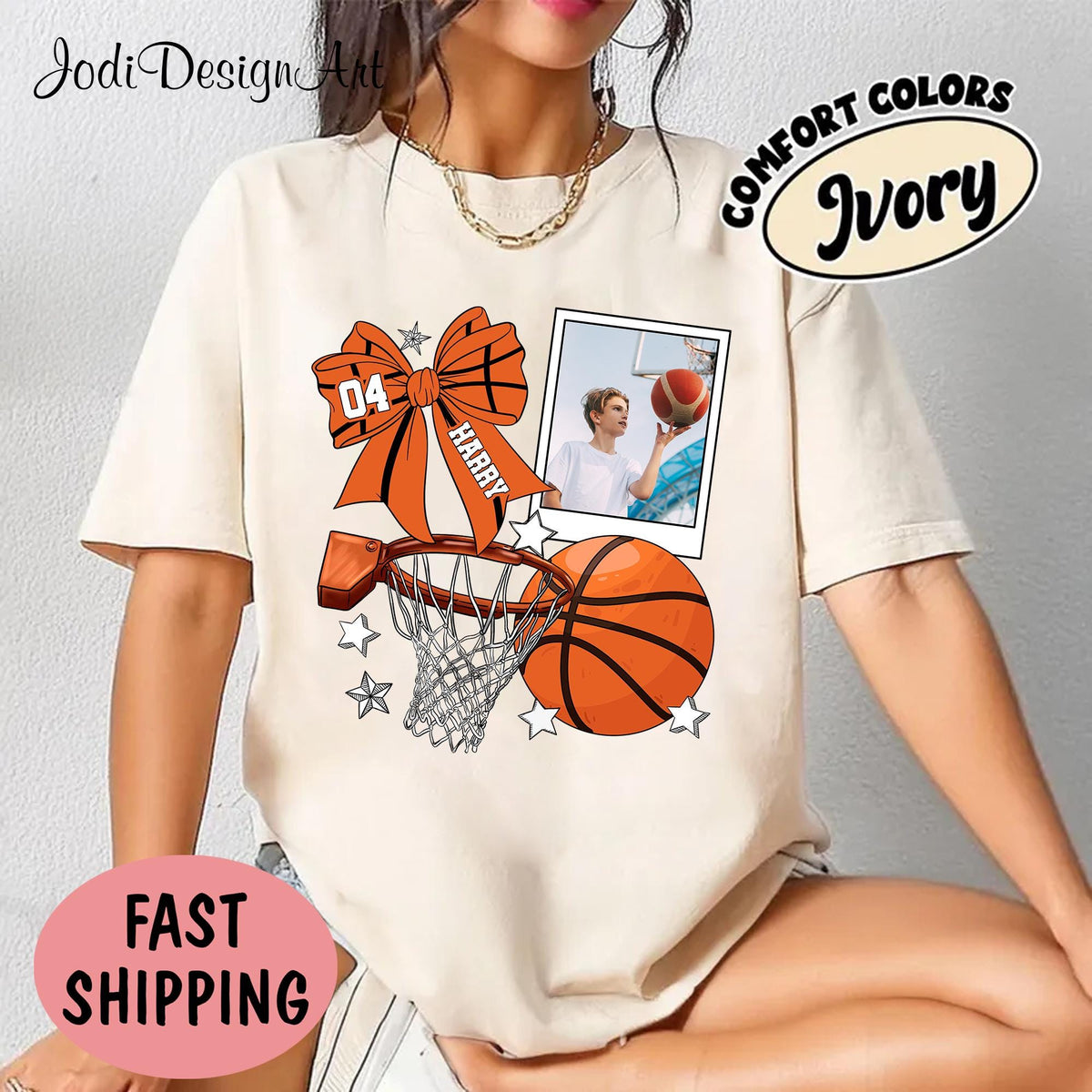 Personalized Baseball Photo Shirt Custom Baseball Mom Dad Shirt Design Bow Coquette Baseball Picture Shirt Graphic Tee – Cozy Vibes · High-Quality Print