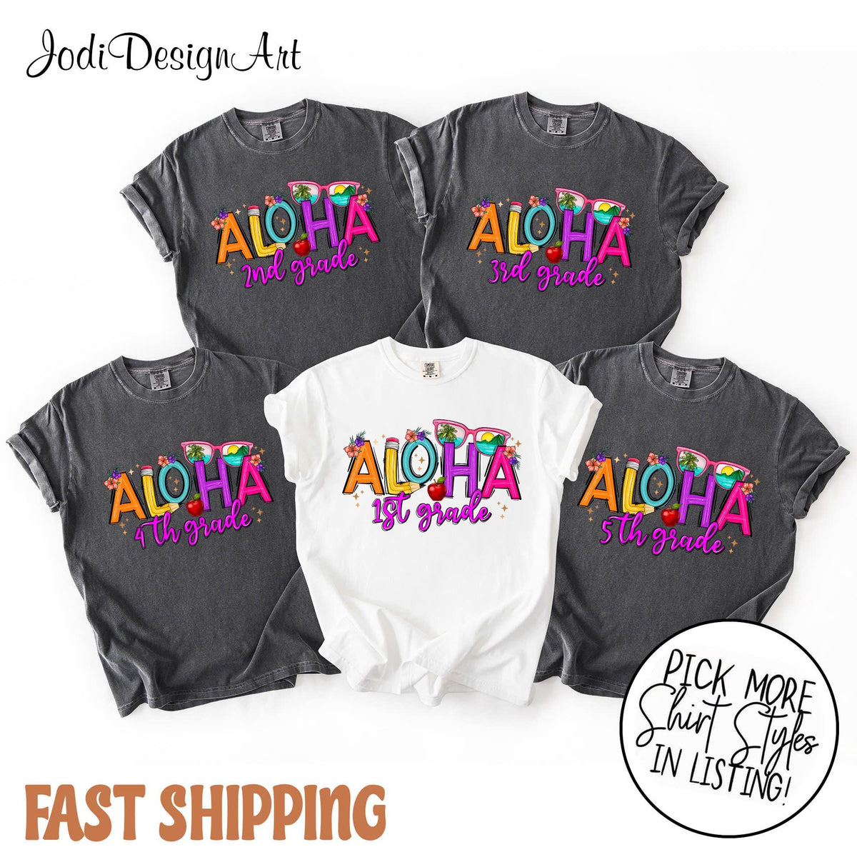 Aloha School Shirt Summer Shirt Beach Shirt Vacation Shirt Teacher Shirt School School Teacher Team Tropical Hawaiian Beach Graphic Tee – Aesthetic Look · High-Quality Print