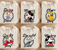 Retro Checkerboard Disney Shirt Vintage Mickey Minnie Donald Goofy Pluto Daisy Tee Bundle Custom Park Matching Group Outfit Graphic Tee – Easygoing Wear · Perfect For Daily Wear