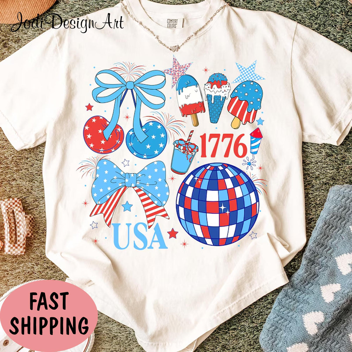 America Coquette USA Shirt 4th of July Shirt Girly Memorial Day Shirt Vintage USA Shirt Retro Independence Day Shirt Patriotic Shirt Graphic Tee – Fan Favorite · Trending Graphic Apparel
