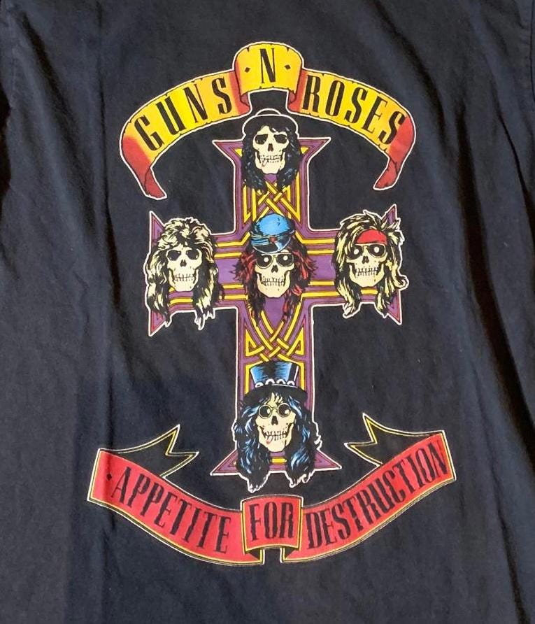 Guns N Roses Preowned Medium Long Sleeve T shirt Graphic Tee – Fan Favorite · Perfect For Daily Wear