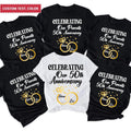 Personalized Wedding Anniversary Shirt Celebrating 50th Anniversary Family Friends Shirt Custom Anniversary Gift Gift For Couples Graphic Tee – Easygoing Wear · Top Pick For Any Outfit