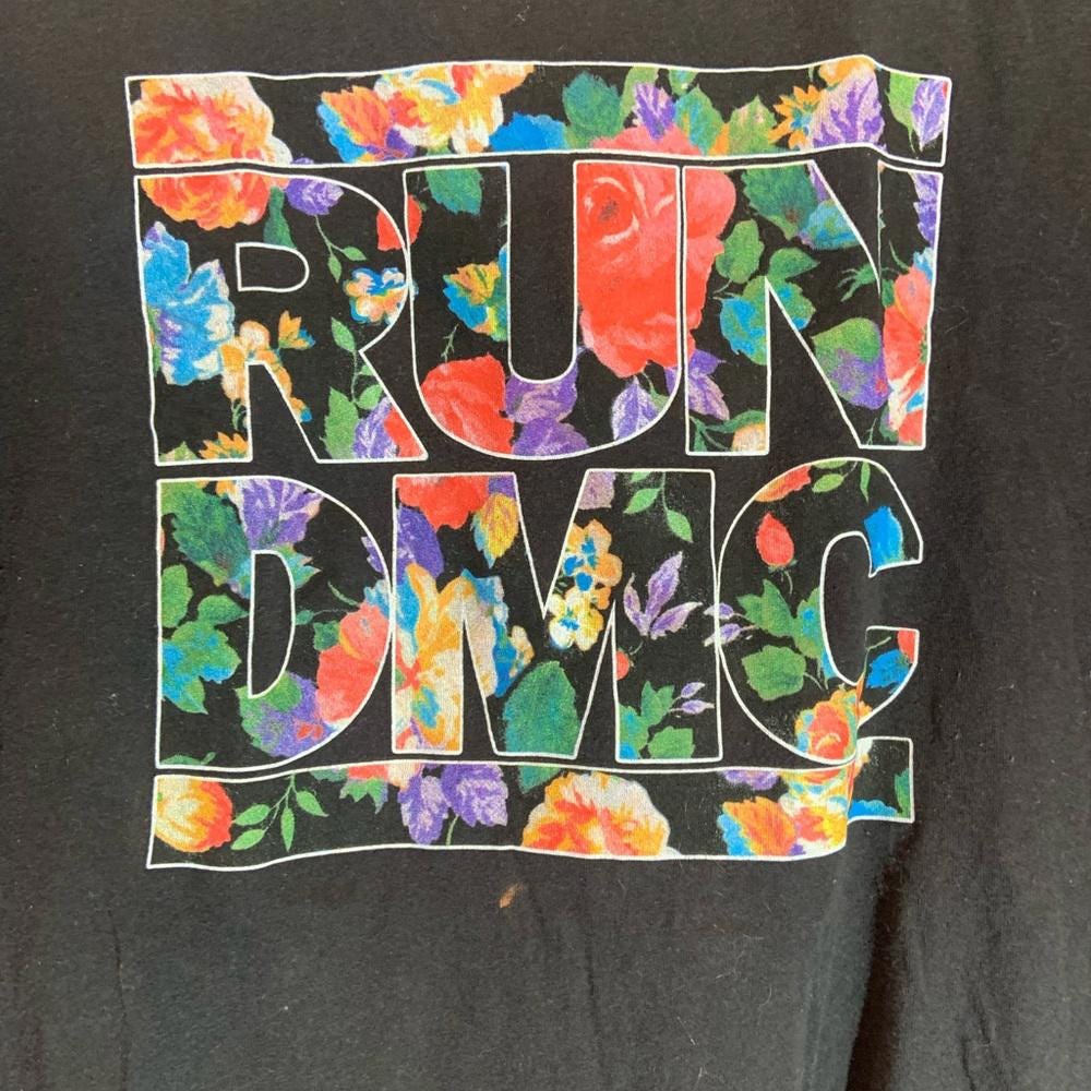 Run DMC Xlarge black graphic vintage T shirt Graphic Tee – Easygoing Wear · Must-Have Style