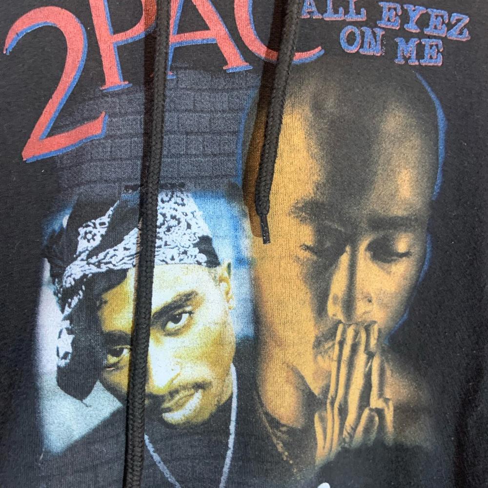 2pac large black graphic vintage hoodie Hoodie – Easygoing Wear · Trending Graphic Apparel