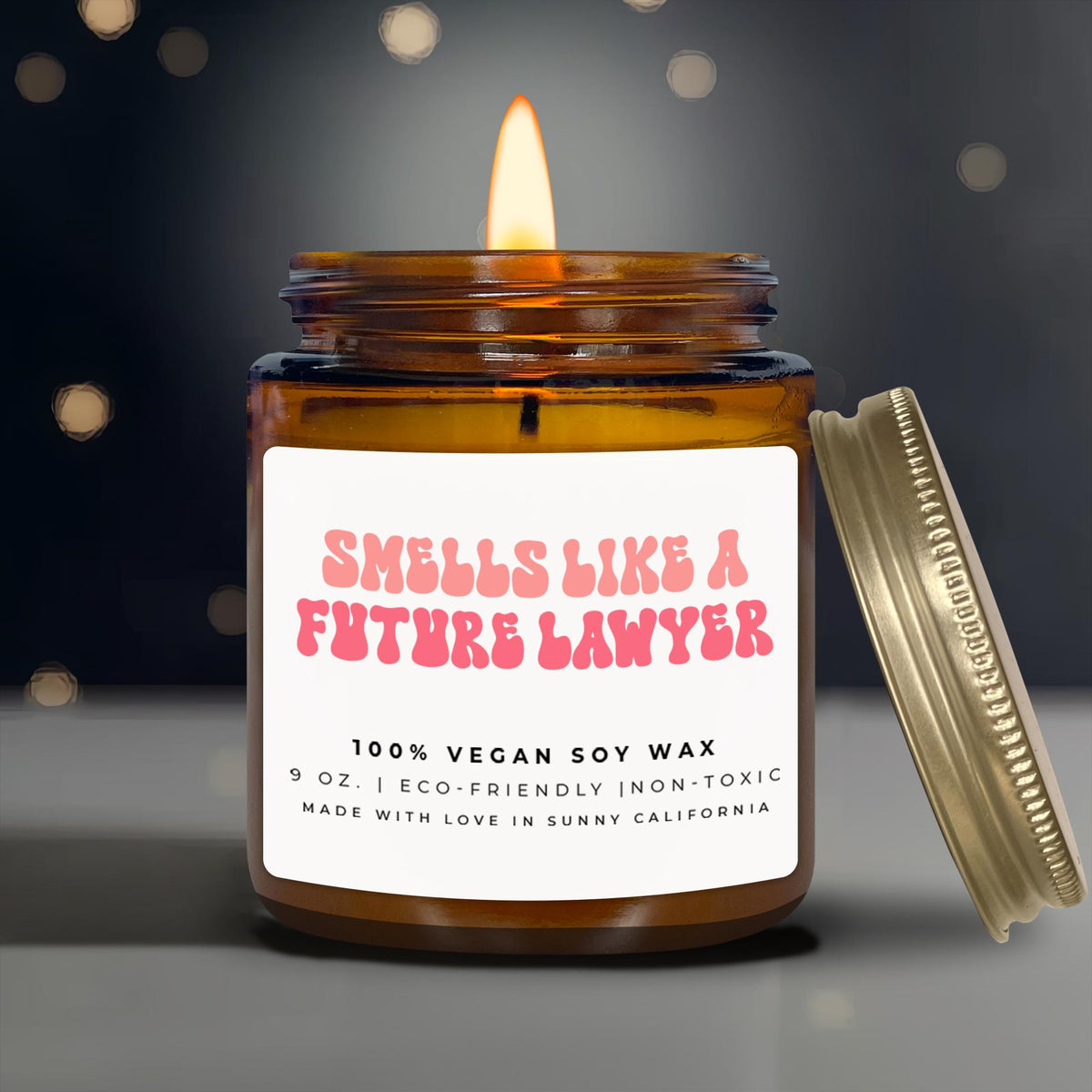 Unique Lawyer Themed Candle Gift for Law Student or Graduation Eco Friendly Vegan Soy Wax Scented Home Decor Study AidC SCH5 Graphic Tee – Soft Feel · Top Pick For Any Outfit
