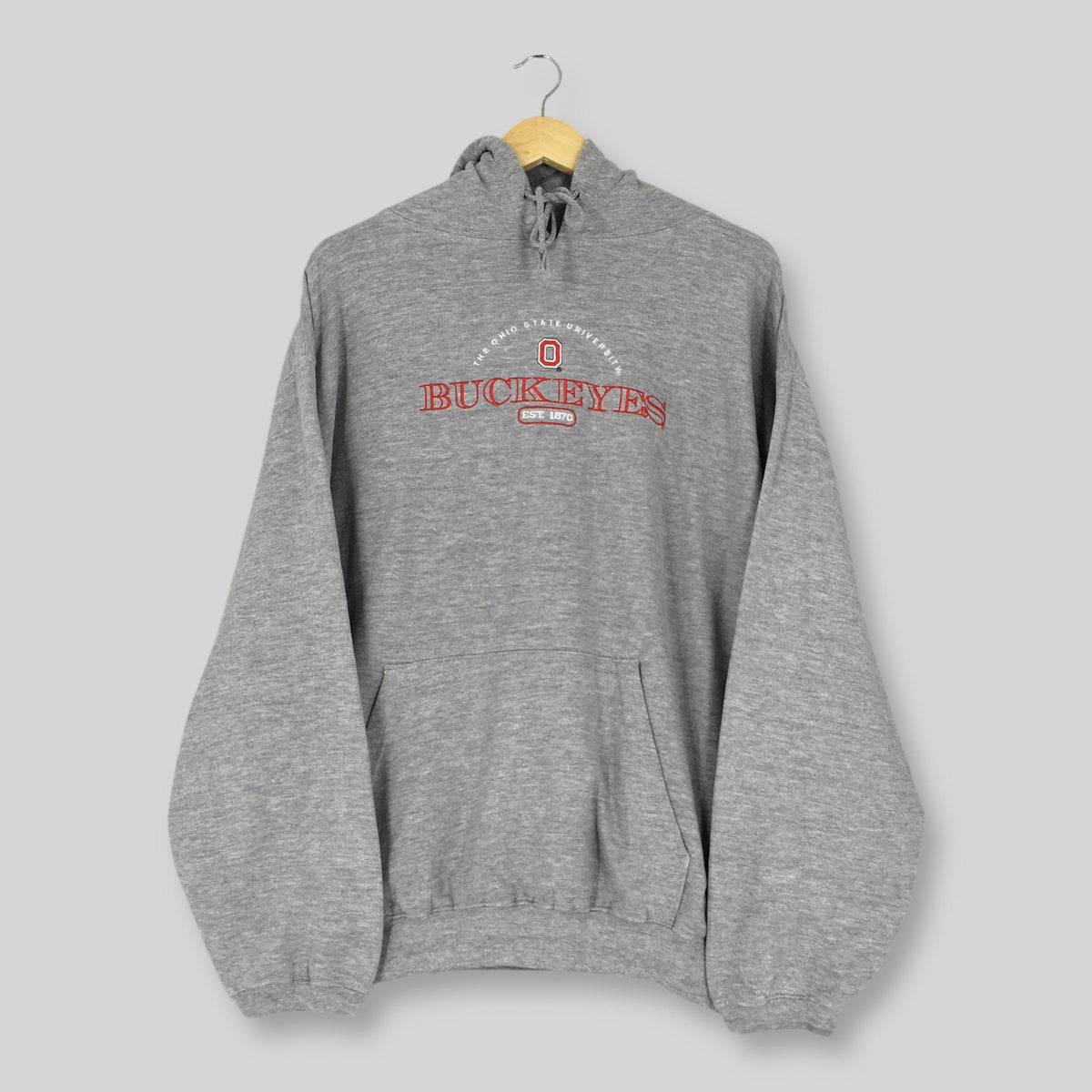 Vintage Ohio State Buckeyes NCAA Hoodie Sweater Large Ohio State Buckeyes Spell Out Logo Jumper Ohio State University Gray Sweatshirt Size L Hoodie – Soft Feel · Must-Have Style