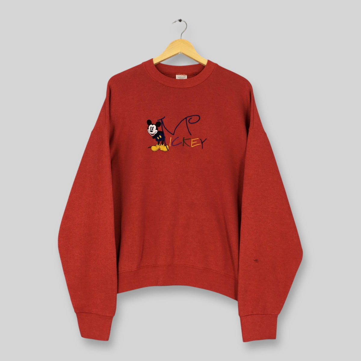 Vintage 90s Mickey Mouse Disney Sweatshirt XLarge Mickey Mouse Embroidered Logo Sweater Walt Disney Mickey Cartoon Crewneck Size XL Sweatshirt – Premium Graphic · Trending Graphic Apparel