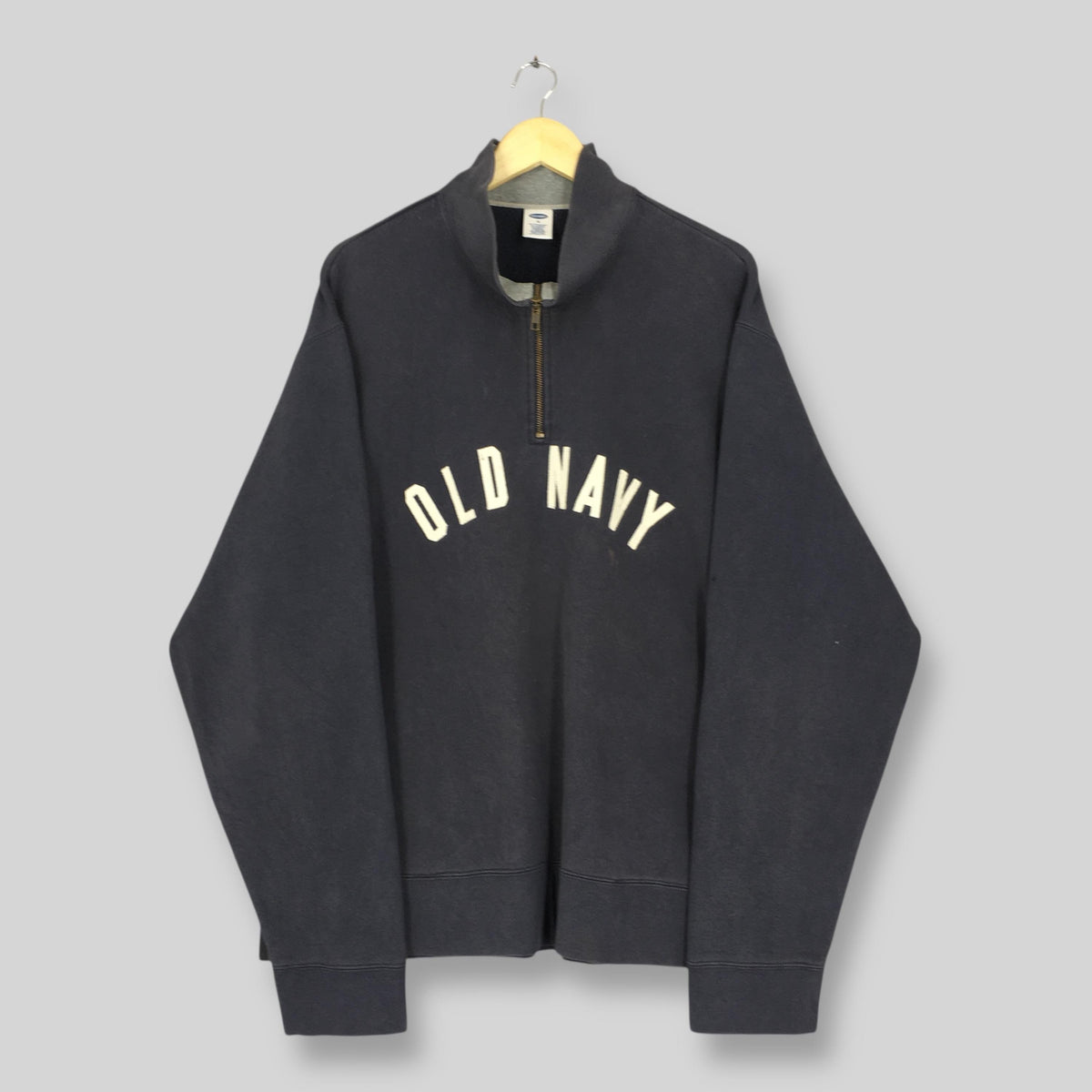 Vintage Y2K Old Navy Trademark Half Zipper Sweatshirt XLarge Old Navy Spell Out Logo Pullover Old Navy Street Fashion Boxy Sweater Size XL Sweatshirt – Bold Style · Trending Graphic Apparel